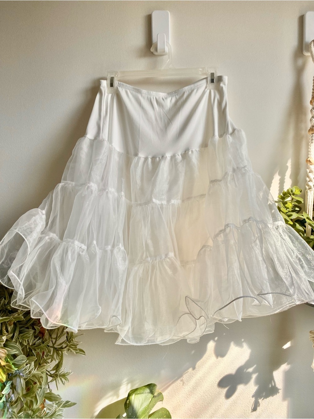 White Tiered Tulle Petticoat